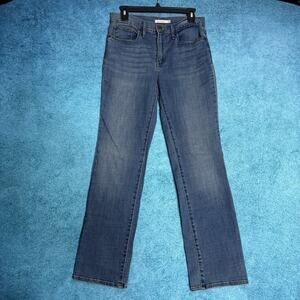 Levi's Jeans Women's Size 30 Blue Denim Mid Rise Slimming Straight